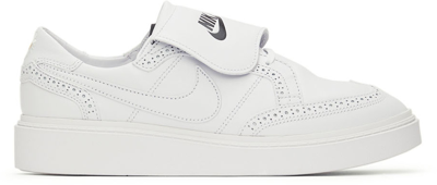 Shop Nike White Peaceminusone Edition Kwondo 1 Sneakers In White/white-white