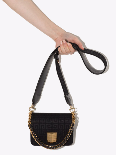 Givenchy 4g Logo Small Leather Shoulder Bag In Black