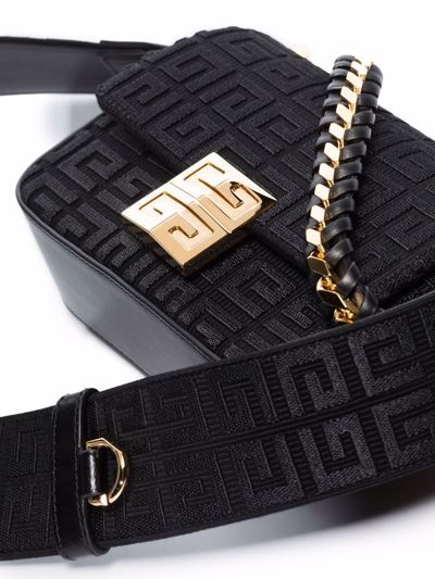 Givenchy 4g Logo Small Leather Shoulder Bag In Black