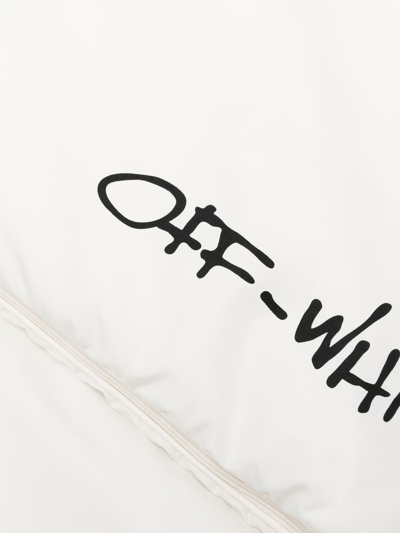 Shop Off-white Monster Padded Foot Sleep Bag In White