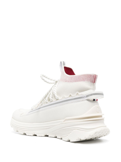 Shop Moncler Monte Runner High-top Sneakers In White
