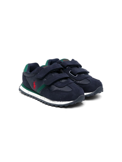 Polo Ralph Lauren Kids' Polo Pony Touch-strap Sneakers In Blue | ModeSens