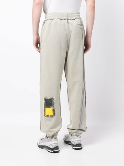 Shop A-cold-wall* Cubist Patch Embroidered Track Pants In Grey