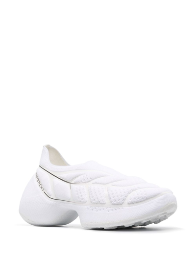 Givenchy White Fabric Tk-360 Slip On Sneakers In White