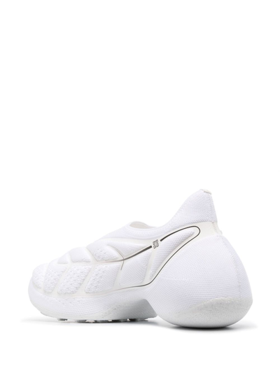 Givenchy White Fabric Tk-360 Slip On Sneakers In White