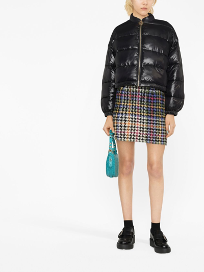 Shop Patou Cropped Puffer Jacket In Black