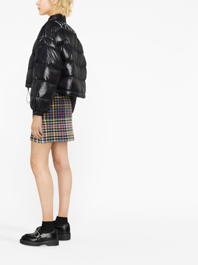 Shop Patou Cropped Puffer Jacket In Black