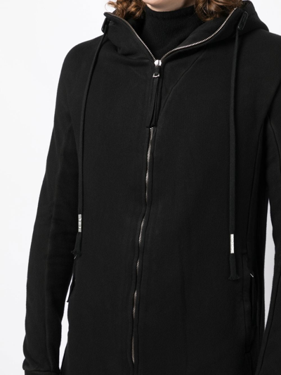 Shop Boris Bidjan Saberi Hybrid Zipper 3.1 Hooded Jacket In Black