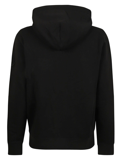 Shop Moncler Genius Logo Patched Hooded Sweater