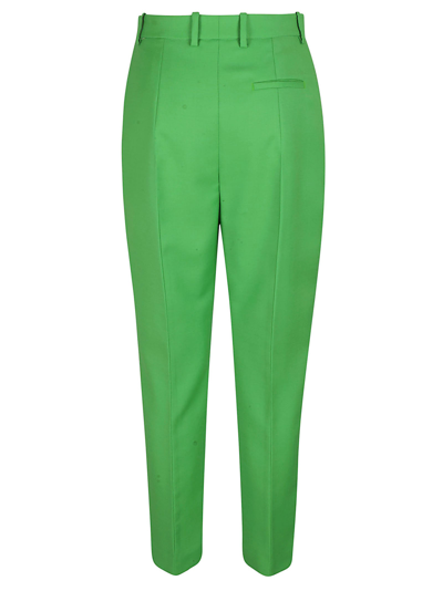 Shop Alexander Mcqueen High-waist Trousers In Acid Green