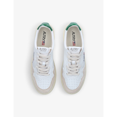Autry Leather Medalist Low Sneakers In White/comb
