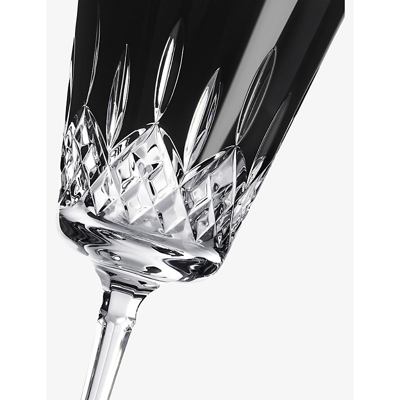 Waterford Lismore Black Medium Crystal Goblets Set Of Two