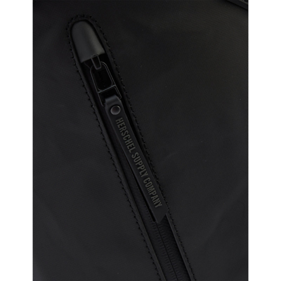 Herschel Supply Co Roll Top Recycled-polyester Backpack In Black