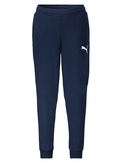 Shop Puma Kids Navy Blue Sweatpants