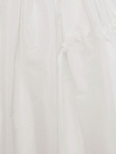 Shop Alexander Mcqueen Shirred Mid-length Skirt In White