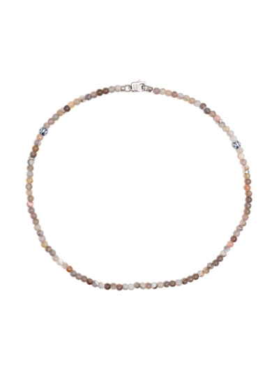 Shop Tateossian Bead-embellished Bracelet In Weiss