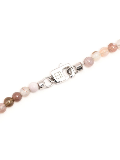 Shop Tateossian Bead-embellished Bracelet In Weiss