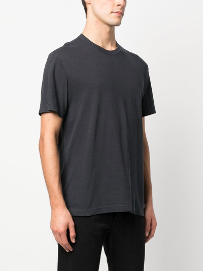 Shop James Perse Short-sleeved Cotton T-shirt In Blau