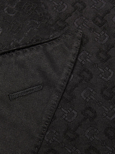 Shop Gucci Horsebit Single-breasted Jacket In Black