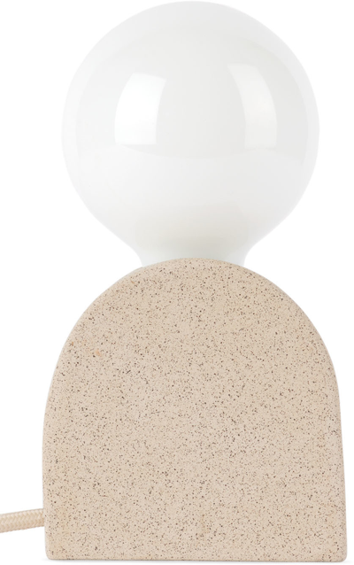 Shop Sin Beige Mima Table Lamp In Speckled