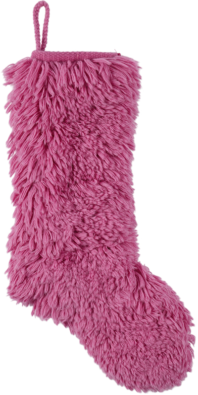 Shop Mush Studios Ssense Exclusive Pink Shag Stocking