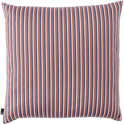 Shop Hay Orange & Blue Ribbon Cushion In Terracotta