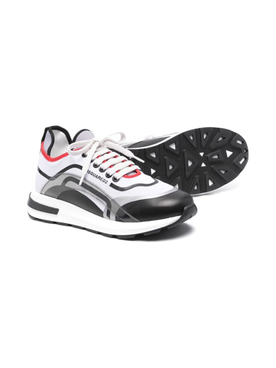 Dsquared2 Panelled Colour-block Trainers In White