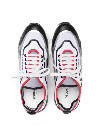 Dsquared2 Panelled Colour-block Trainers In White