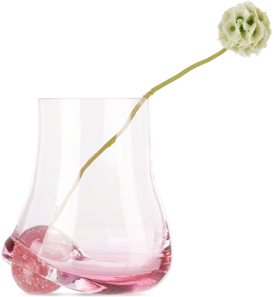 Shop Nathalie Schreckenberg Pink Bola Vase In Rose / Pink