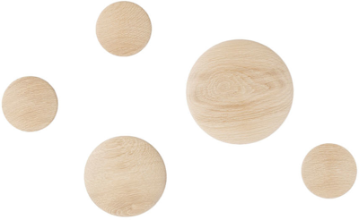 Shop Muuto Beige Oak Dots Coat Hook Set