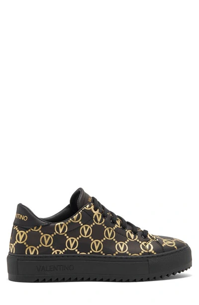 Shop Valentino By Mario Valentino Beatrice Logo Sneaker In Black