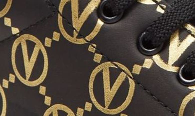 Shop Valentino By Mario Valentino Beatrice Logo Sneaker In Black