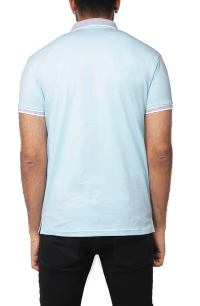 Shop X-ray Pipe Trim Short Sleeve Polo In Light Blue
