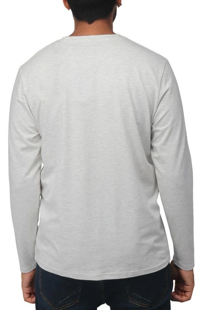 X-ray Crew Neck Long Sleeve T-shirt In Oatmeal