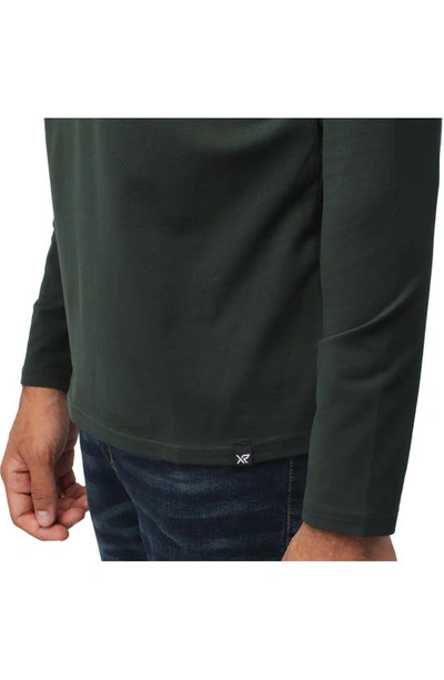 X-ray Crew Neck Long Sleeve T-shirt In Hunter
