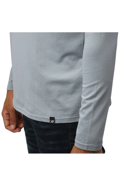 X-ray Crew Neck Long Sleeve T-shirt In Slate Blue
