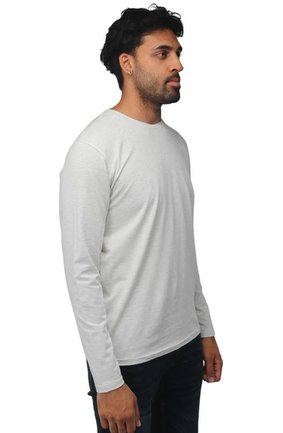 X-ray Crew Neck Long Sleeve T-shirt In Oatmeal