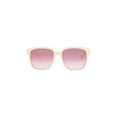 Pre-owned Alexander Mcqueen Square Frame Acetate Sunglasses 'white'