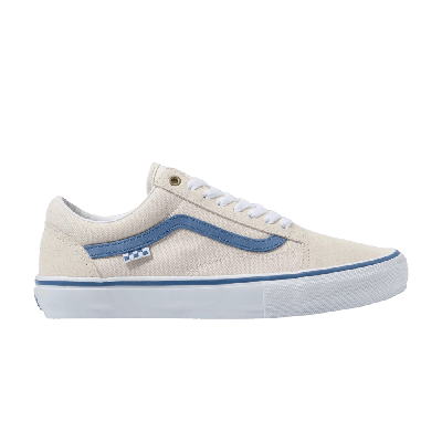 Pre-owned Vans Skate Old Skool 'raw Canvas Blue' In White