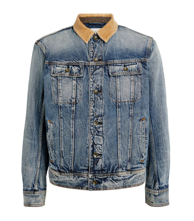 Shop Rag & Bone Padded Denim Jacket In Blue