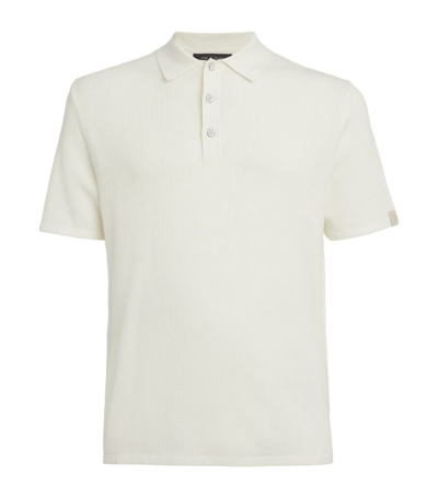 Shop Rag & Bone Knitted Polo Shirt In White