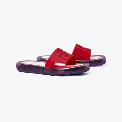 Shop Tory Burch Bubble Jelly In Tory Red/deep Purple/light Cream