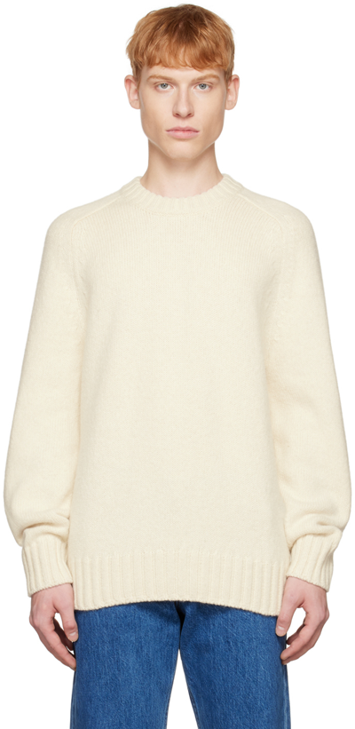 Shop Norse Projects Off-white Ivar Sweater In Ecru