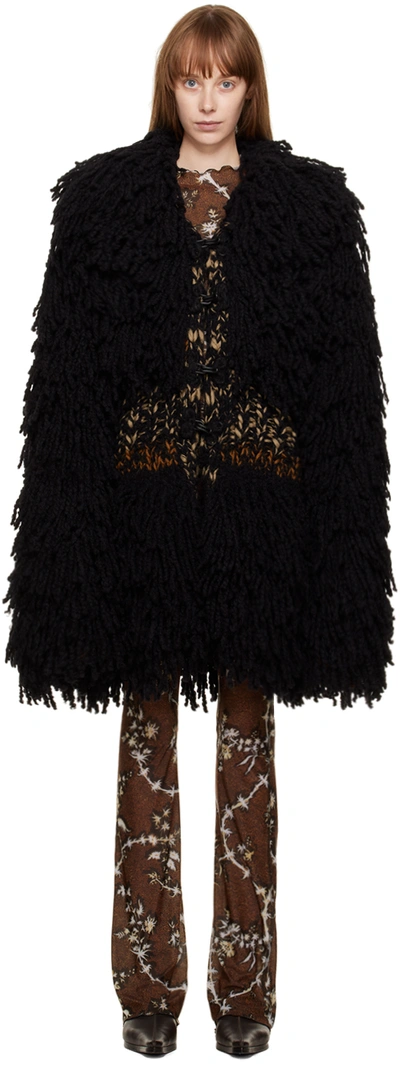 Shop Knwls Black Yeti Coat In Brown