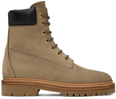 Shop Legres Khaki Trekking Boots In Smog