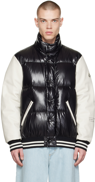 Shop Moncler Genius Black & White Quinlan Down Jacket In 999 Black