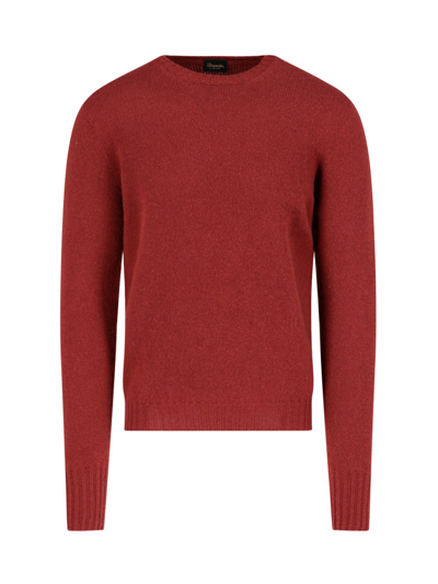 Shop Drumohr Classic Sweater In Rosso