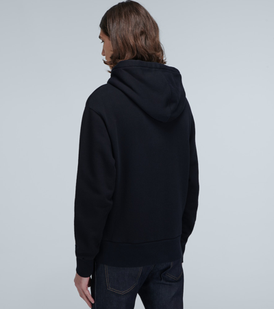 Shop Gucci Hooded Sweatshirt With Interlocking G In Black