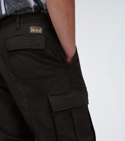 Shop Aries Cargo Pants In Black
