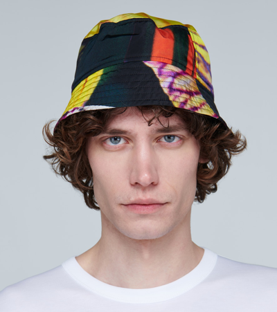 Shop Dries Van Noten Printed Bucket Hat In Multicoloured